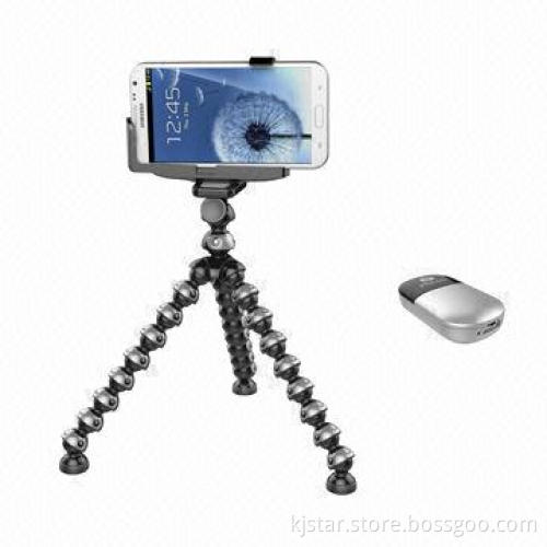 Bluetooth Shutter Remote and Flexible Mini Tripod Stand for Smartphone